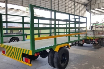 ต้องการขายเทรนเลอร์พ่วงรถไถ มีแบบดั้มและแบบไม่ดั้ม เพลาเดียว  หรือรับทำตามแบบได้