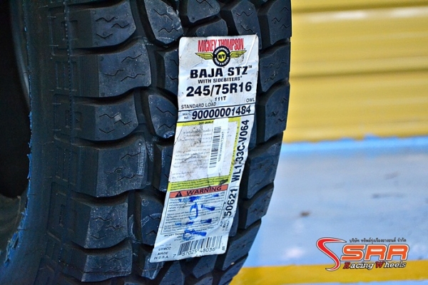 ยาง MICKEY THOMPSON STZ 245/75R16 เส้นละ 4,900 บาท