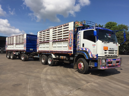 ฝากขายรถพ่วง DECA 360แรง ปลายปี 56 ดั้มพ์เกษตร ใส่ของได้ 30ตัน700กก. สภาพเดิมๆ