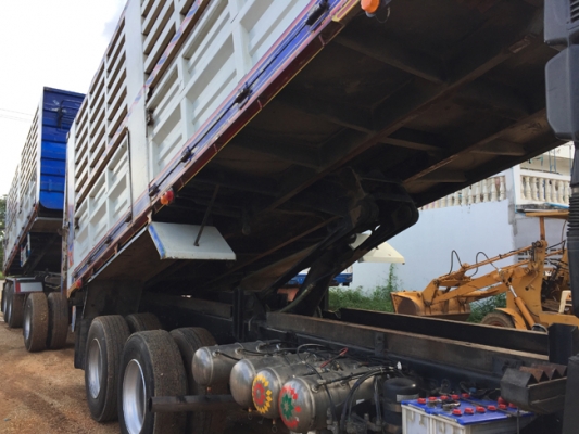 ฝากขายรถพ่วง DECA 360แรง ปลายปี 56 ดั้มพ์เกษตร ใส่ของได้ 30ตัน700กก. สภาพเดิมๆ