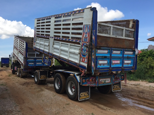 ฝากขายรถพ่วง DECA 360แรง ปลายปี 56 ดั้มพ์เกษตร ใส่ของได้ 30ตัน700กก. สภาพเดิมๆ