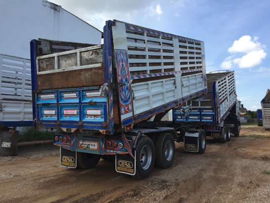 ฝากขายรถพ่วง DECA 360แรง ปลายปี 56 ดั้มพ์เกษตร ใส่ของได้ 30ตัน700กก. สภาพเดิมๆ