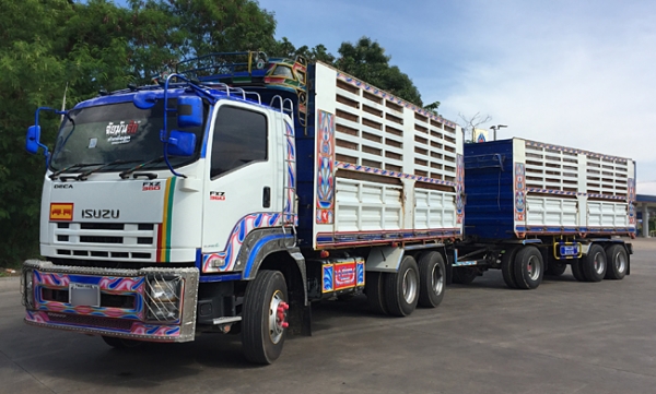 ฝากขายรถพ่วง DECA 360แรง ปลายปี 56 ดั้มพ์เกษตร ใส่ของได้ 30ตัน700กก. สภาพเดิมๆ