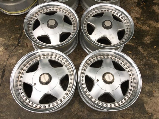 ขายล้อ WEDS 3 ชิ้นแท้ ขอบ 16x8 5รู114 ลึกๆ ประมูลญี่ปุ่น