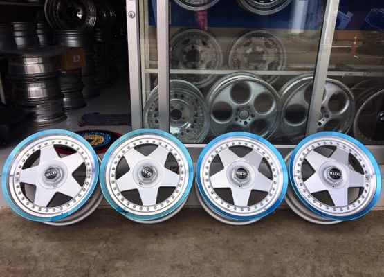 ขายล้อใหม่เก่าเก็บ WORK MADEL 3 ชิ้นแท้17&quot; F7&quot;+34 R8&quot;+35 4/114.3 ประมูลญี่ปุ่น