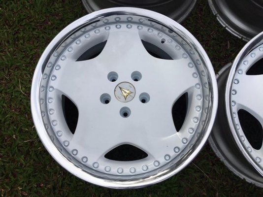 ขายล้อ WORK RYVER 3 ชิ้นแท้ 18&quot; F8&quot;+38 R9&quot;+38 5/114.3 สวยๆ