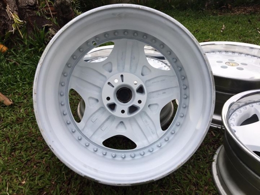 ขายล้อ WORK RYVER 3 ชิ้นแท้ 18&quot; F8&quot;+38 R9&quot;+38 5/114.3 สวยๆ