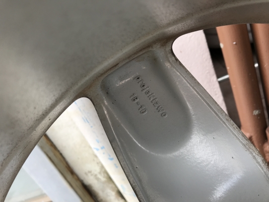 ล้อเเท้ PROJEKTZWO 18หน้า8ครึ่งหลัง10อ๊อฟ39 5รู112เก่านอกสภาพเดิมๆ