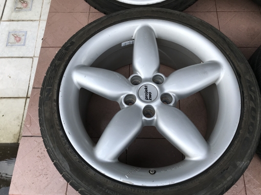 ล้อเเท้ PROJEKTZWO 18หน้า8ครึ่งหลัง10อ๊อฟ39 5รู112เก่านอกสภาพเดิมๆ