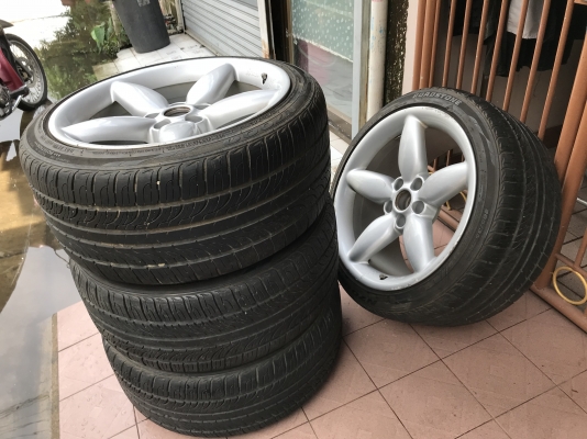 ล้อเเท้ PROJEKTZWO 18หน้า8ครึ่งหลัง10อ๊อฟ39 5รู112เก่านอกสภาพเดิมๆ