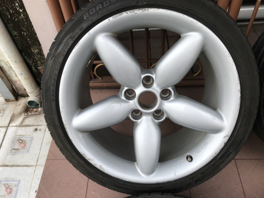 ล้อเเท้ PROJEKTZWO 18หน้า8ครึ่งหลัง10อ๊อฟ39 5รู112เก่านอกสภาพเดิมๆ