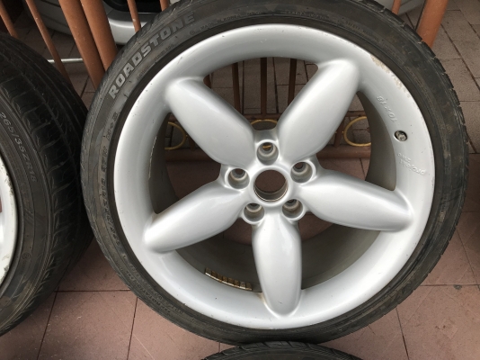 ล้อเเท้ PROJEKTZWO 18หน้า8ครึ่งหลัง10อ๊อฟ39 5รู112เก่านอกสภาพเดิมๆ