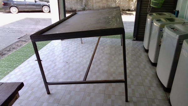 โต๊ะวางขายของตลาดทั่วไป พื้นแสตนเลส