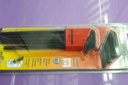 ขายหกเหลี่ยมหัวบอล9ตัวชุด MADE IN USA.ของแท้