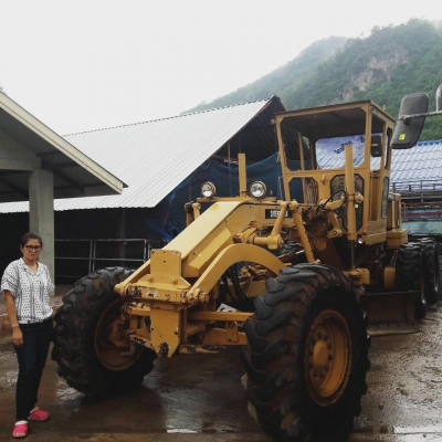 รถเกรด CAT 120G (4สูบเทอร์โบ) ใบมีด12ฟุต รถสวยเดิมๆพร้อมใช้งาน เอกสารอินวอยซ์