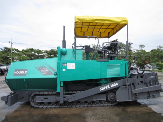รถปูยางล้อแทรก VOGELE รุ่นSUPER1800#66810XX ปี1998,12,076hr