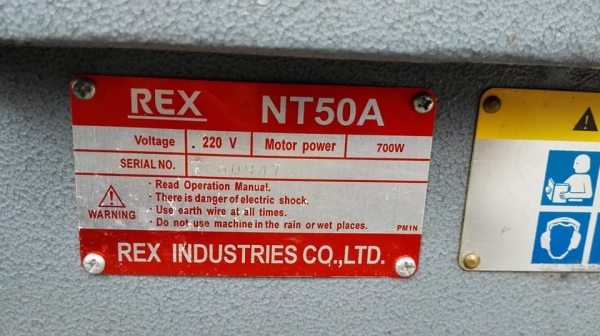 ** SOLD ** แท่นต้าปเกลียวท่อญี่ปุ่น REX NT50A 1/2"- 2" ไฟ 220V เบิกใหม่ใช้งานเดียวสภาพ 98\%ใหม่กริ้บ!!
