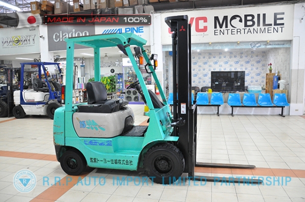 ขายรถโฟล์คลิฟท์มือสอง MITSUBISHI รุ่น FG15-60617 นำเข้าจากประเทศญี่ปุ่น 100\% ไม่เคยใช้งานในไทย