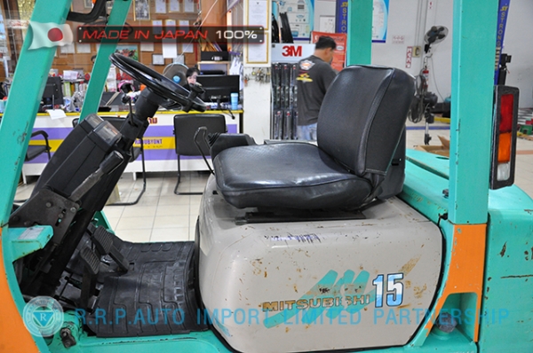 ขายรถโฟล์คลิฟท์มือสอง MITSUBISHI รุ่น FG15-60617 นำเข้าจากประเทศญี่ปุ่น 100\% ไม่เคยใช้งานในไทย