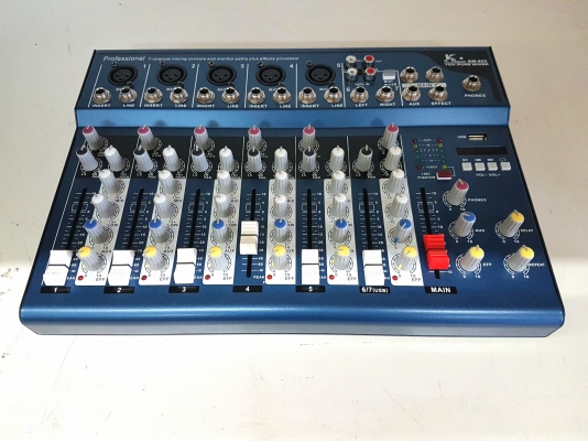 มิกเซอร์ 7 ช่อง Mixer K Power รุ่น KM-502 สภาพของใหม่ ครบกล่อง มิกเซอร์ 7 ช่อง Mixer K Power รุ่น KM-502 สภาพของใหม่ ครบกล่อง