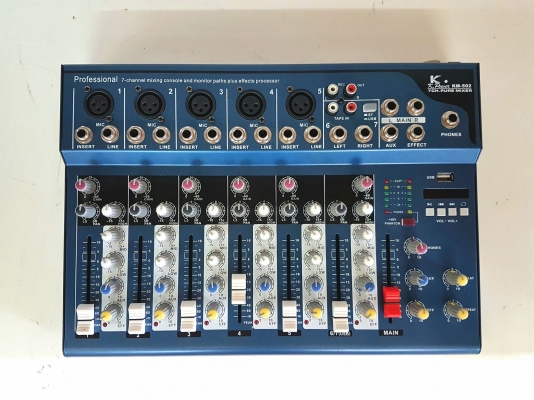 มิกเซอร์ 7 ช่อง Mixer K Power รุ่น KM-502 สภาพของใหม่ ครบกล่อง มิกเซอร์ 7 ช่อง Mixer K Power รุ่น KM-502 สภาพของใหม่ ครบกล่อง