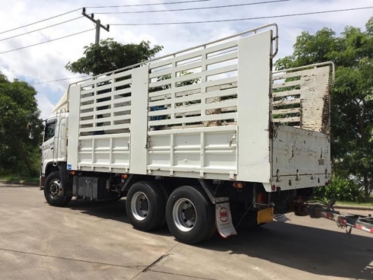 Hino เครื่อง 344 แรง ปลายปี 56 กระบะไม่ดัมพ์สามมิตรแม่ลูก เฟืองเร็ว น้ำหนักบรรทุก 32.5 ตัน