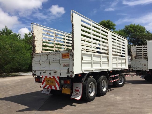 Hino เครื่อง 344 แรง ปลายปี 56 กระบะไม่ดัมพ์สามมิตรแม่ลูก เฟืองเร็ว น้ำหนักบรรทุก 32.5 ตัน