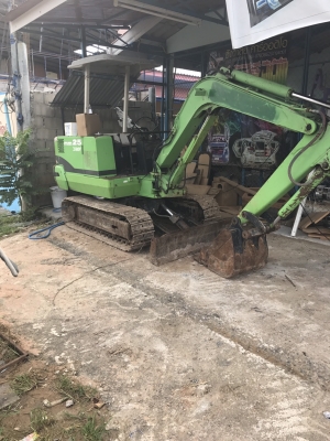 ขายด่วน รถแบ้คโคร Mitsubishi pc25 เอกสาร อินวอย สภาพใช้งานน้อยมาก ขาย165000