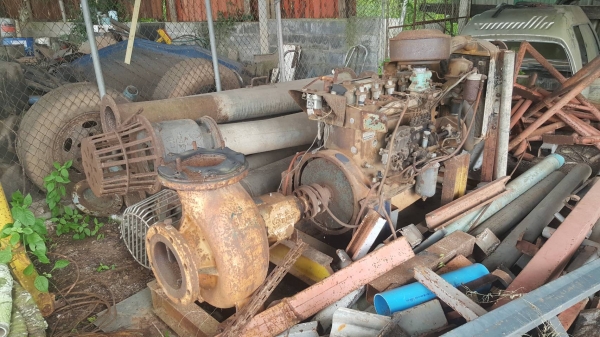 ขาย เครื่องสูบน้ำ ขนาด 8 นิ้ว เครื่องยนต์ ISUZU DA120 6 สูบ พร้อมท่อเหล็กต่อครบชุด ราคาต่อรองได้ครับ