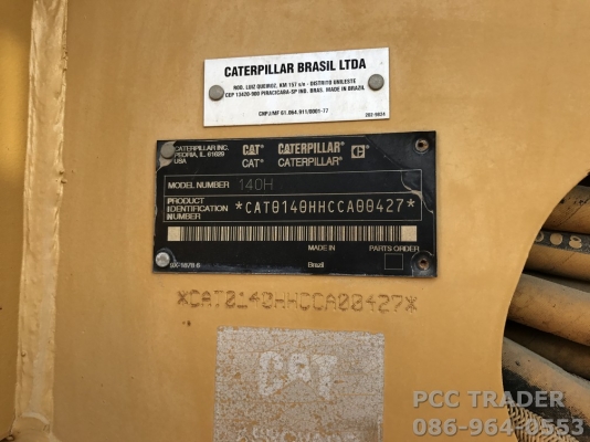 CAT 140H-2 VHP PLUS ปี 2004 นำเข้าจากอเมริกา สภาพสวยมาก ๆ ครับ CAT 140H-2 VHP PLUS ปี 2004 นำเข้าจากอเมริกา สภาพสวยมาก ๆ ครับ