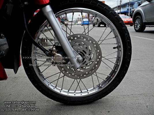 (สด-ผ่อน) ดาวน์ 2,500 Honda Wave 110I แดง-ดำ สตาร์ทมือ