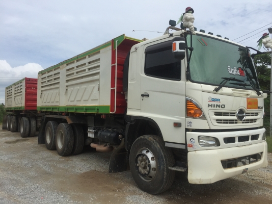 ฮีโน่380ปี57 ดั๊มพ์สามมิตร ยางเต็ม สภาพสวยกริบพร้อมใช้งาน