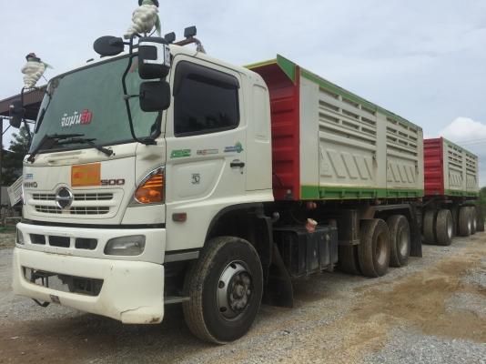 ฮีโน่380ปี57 ดั๊มพ์สามมิตร ยางเต็ม สภาพสวยกริบพร้อมใช้งาน