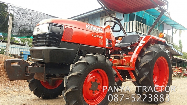 รถเข้าใหม่#ปัญญาแทรคเตอร์..จัดมาให้ครับ ด่วน170,000 บาท.คูโบต้าL3408 พร้อม ผานพรวน6&times;22 สภาพพร้อมใช้