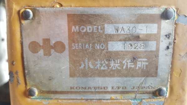 ขาย รถตัก KOMATSU WA30-1 เอวอ่อน เกียร์ทอค รถทำงานดีคล่องตัว ราคาคุยกันได้ครับ ขาย รถตัก KOMATSU WA30-1 เอวอ่อน เกียร์ทอค รถทำงานดีคล่องตัว ราคาคุยกันได้ครับ