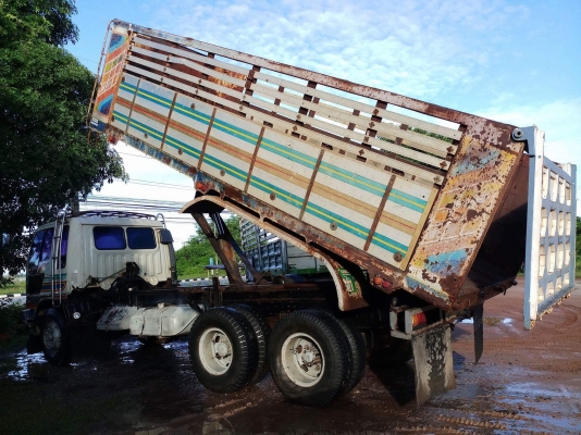 Hino 3H เครื่องเดิม 195 แรง ปี 38 กระบะดัมพ์มิเนียม ทะเบียนพร้อม