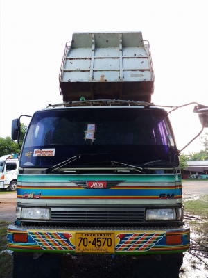 Hino 3H เครื่องเดิม 195 แรง ปี 38 กระบะดัมพ์มิเนียม ทะเบียนพร้อม