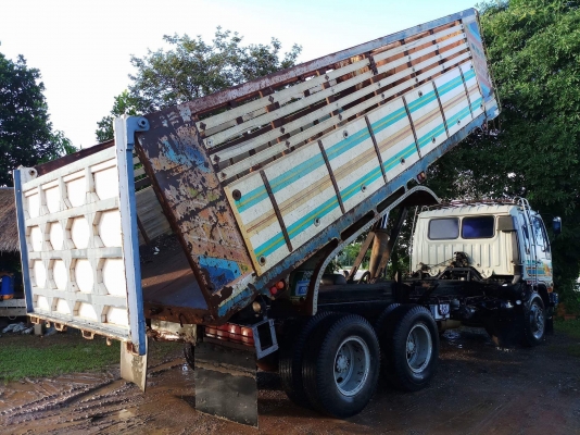 Hino 3H เครื่องเดิม 195 แรง ปี 38 กระบะดัมพ์มิเนียม ทะเบียนพร้อม