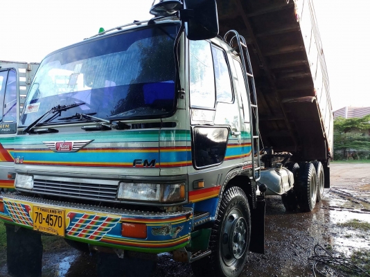 Hino 3H เครื่องเดิม 195 แรง ปี 38 กระบะดัมพ์มิเนียม ทะเบียนพร้อม