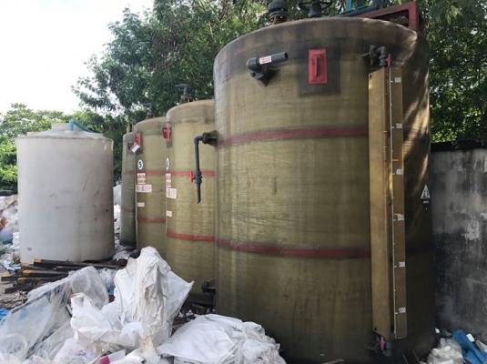 ถังไฟเบอร์ 6,000 ลิตร มีใบกวน ถังไฟเบอร์ 6,000 ลิตร มีใบกวน