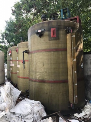 ถังไฟเบอร์ 6,000 ลิตร มีใบกวน