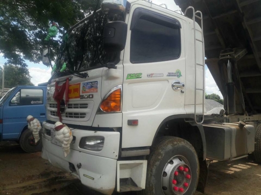 Hino 320 แรง ปี 49 แม่เดี่ยวกระบะดัมพ์สามมิตร มีระบบลากพ่วง ทะเบียนพร้อม