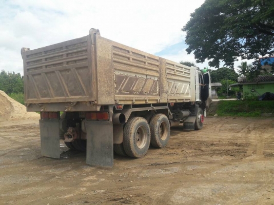 Hino 320 แรง ปี 49 แม่เดี่ยวกระบะดัมพ์สามมิตร มีระบบลากพ่วง ทะเบียนพร้อม