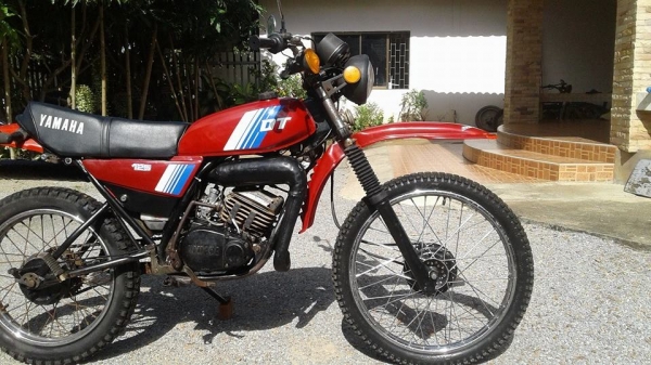 ขาย DT125MX เอกสารพร้อมโอนภาษีขาดเครื่องดีขี่สนุกระบบไฟติดหมดสายไฟใหม่แบตใหม่ขอบล้อซี่ล้อหน้าใหม่