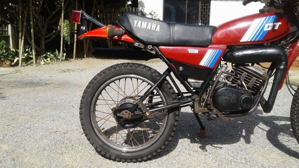 ขาย DT125MX เอกสารพร้อมโอนภาษีขาดเครื่องดีขี่สนุกระบบไฟติดหมดสายไฟใหม่แบตใหม่ขอบล้อซี่ล้อหน้าใหม่