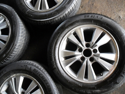 แม็ก16 เอนไกแท้ 5รู114 ยางมิชลิน 215-60-16ลงพื้นปี14 ล้อละ950 แม็ก16 เอนไกแท้ 5รู114 ยางมิชลิน 215-60-16ลงพื้นปี14 ล้อละ950