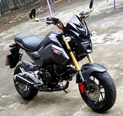 HONDA MSX125sf สีดำปี17 แต่งสวย HONDA MSX125sf สีดำปี17 แต่งสวย