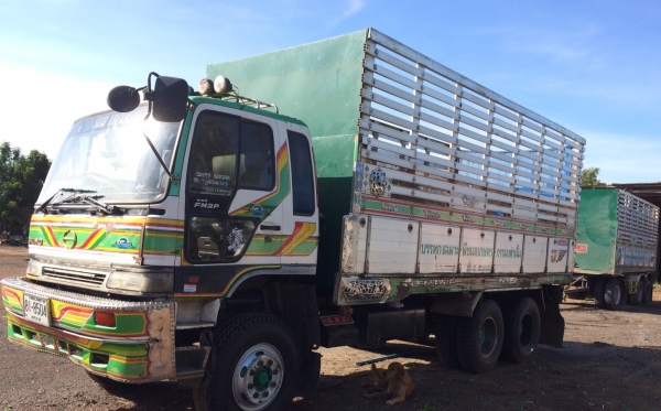 พ่วง 22 ล้อ HINO FM2P สมอทอง 300 แรง เทอร์โบอินเตอร์ ปี 45 กระบะมิเนียมคอกเกษตร - ดั้ม อู่สหกิจ ตัวลูก 3 คานยัด ลงเล่มแล้ว