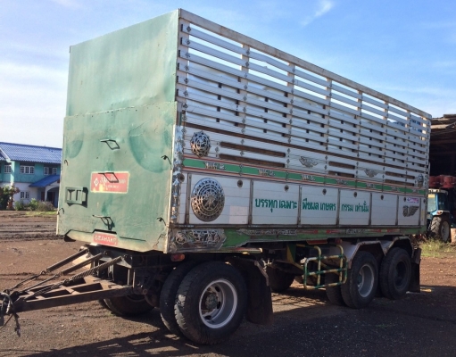 พ่วง 22 ล้อ HINO FM2P สมอทอง 300 แรง เทอร์โบอินเตอร์ ปี 45 กระบะมิเนียมคอกเกษตร - ดั้ม อู่สหกิจ ตัวลูก 3 คานยัด ลงเล่มแล้ว