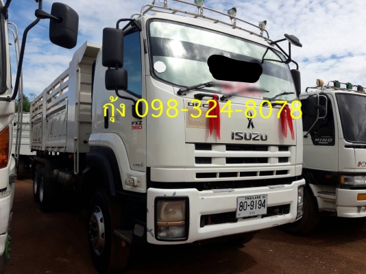 Isuzu 360 แรง ปี 53 แม่เดี่ยวกระบะดัมพ์สามมิตร ยางดี ทะเบียนพร้อม